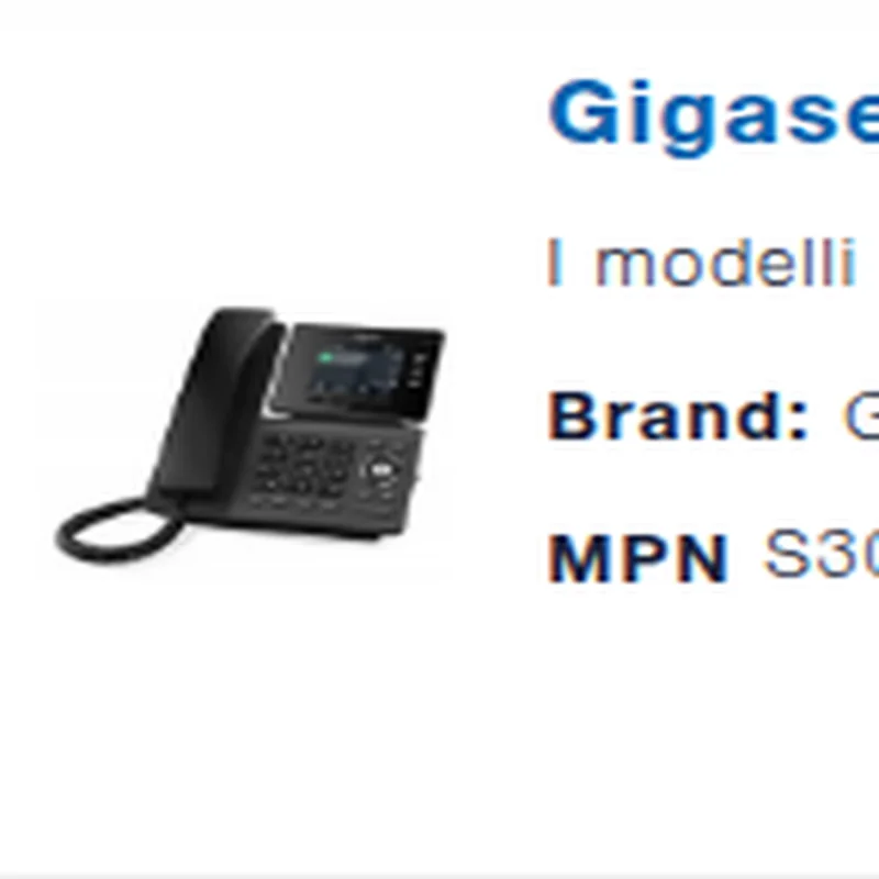 Gigaset P810 PRO - Telefono IP Gigabit PoE, 12 Account SIP, Display a colori da 3,36