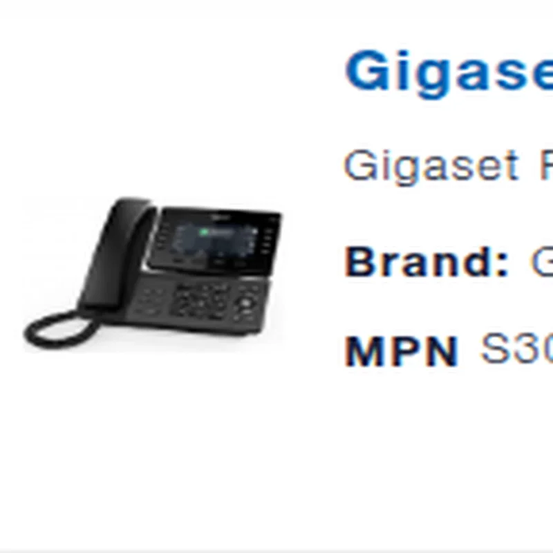 Gigaset P820 PRO - Telefono IP Gigabit PoE, 12 Account SIP, Display a colori da 5