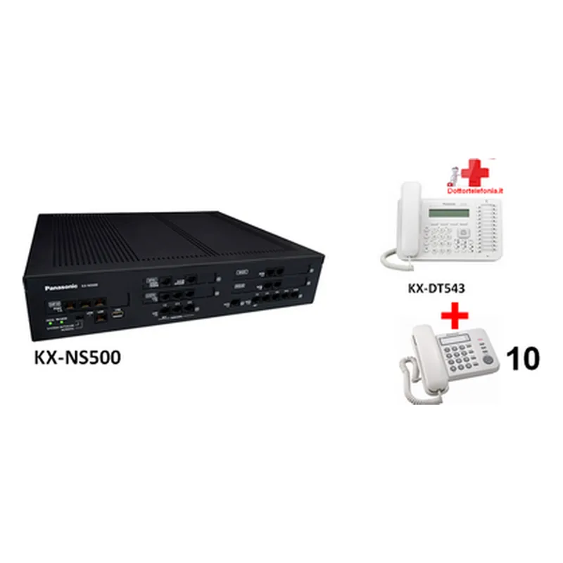 KIT ns500 centralino con 10 Telefoni