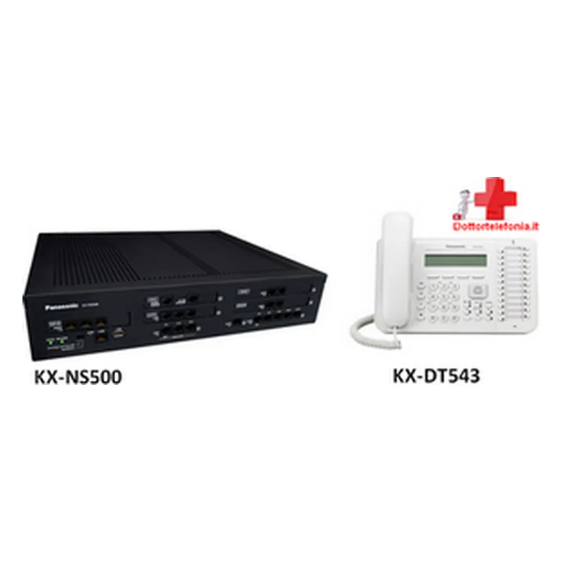 KIT Centralino kx ns500 e Telefono Digitale Dt543