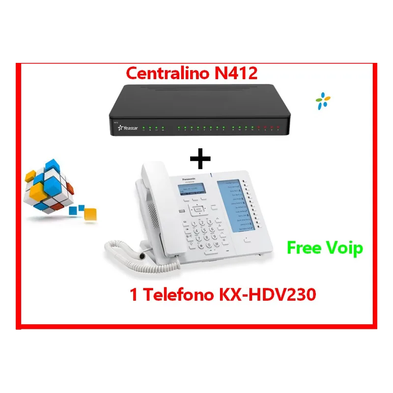 Yeastar N412 + KX-HDV230 Panasonic